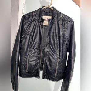 Hollister leather jacket